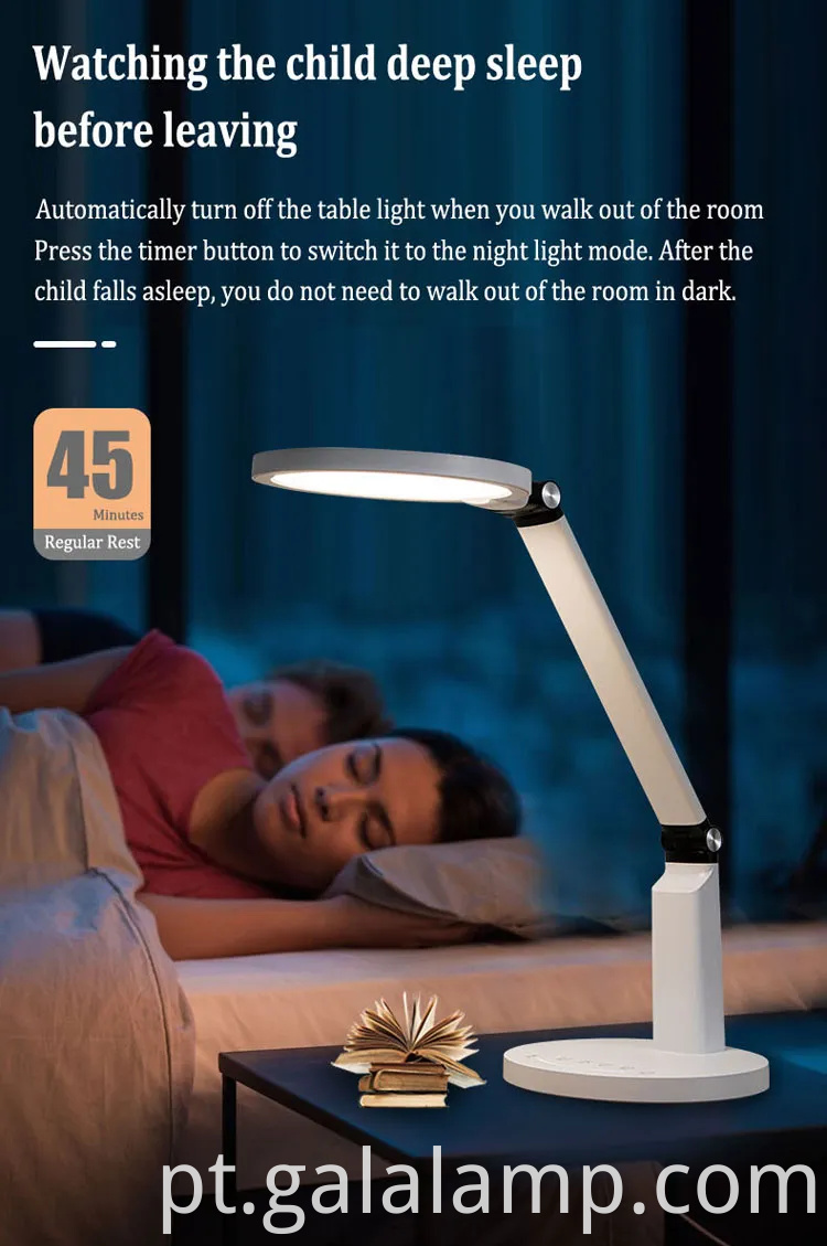 Lâmpada de toque de bloqueio de luz azul brilhante para crianças 'quartos